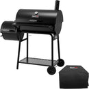 Royal Gourmet CC1830FC Charcoal Grill Offset Smoker (Grill + Cover), Black by GreenHaven Gardens