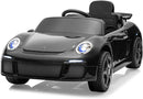 Licensed RUF CTR3 12V Kids Electric Car with Parent Remote Control, 2 Motors, 3 Speeds, LED Lights, MP3 Player | Battery Powered Ride-On Toy for Kids to Drive - Black by TinyTreasures Baby Boutique