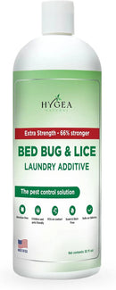 Lice & Bed Bug Extra Strength Laundry Additive - Environmentally Responsible, Odorless & Stain-Free Liquid Laundry Treatment - Safe for Children & Pets - Any Water Temperature (32 oz) by CozyNest Decor