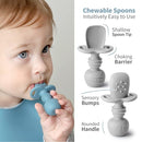SAMiGO Silicone Baby Feeding Set, Baby Led Weaning Supplies, Suction Bowl Plate Bib Cup Self Feeding Spoons, Solid Food Eating Essentials, First Stage Utensils, 6+ Months by TinyTreasures Baby Boutique
