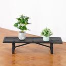 Plant Stand - Indoor/Outdoor Extra-Sturdy Aluminum Plant Stand with 300 LBS Capacity, L37.8 x W11.4 x H7.9 inch – Ideal for Patios, Gardens, Living Room Decoration by GreenHaven Gardens