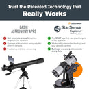 Celestron StarSense Explorer 114AZ App-Enabled Telescope – 114mm Tabletop Dobsonian with Smartphone Dock & StarSense App – iPhone & Android Compatible – Easy-to-Use for Beginners by TinyTreasures Baby Boutique