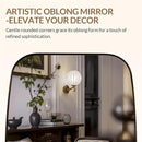 ANDY STAR Oval Mirrors for Bathroom, 20x30 Bronze Bathroom Vanity Mirror with Metal Frame, Oil Bronze Oblong Mirror for Over Sink, Modern Anti Rust Wall Mounted by CozyNest Decor