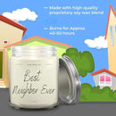 1OAK Vanilla Candle - Best Neighbor Gift for Christmas and Housewarming - Thank You Present for Women and Men by CozyNest Decor