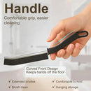 [7-Pack] Hard Bristle Crevice Cleaning Brush - Grout & Gap Crevice Brush for Window Tracks, Bathroom Corners, Kitchen Sink -Ergonomic Curved Handle Protects Hands, Cleaning Products Essential by CozyNest Decor