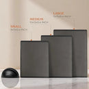 SMIRLY Plastic Cutting Board Set with Holder 3 Pieces, Non-Slip Dishwasher Safe Chopping Boards for Kitchen, Dark Grey by CozyNest Decor