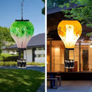 Solar Hot Air Balloon Lanterns with Flame Flickering Hanging Solar Lanterns Outdoor Waterproof LED Glass Garden Decorative Lights for Patio Yard Porch Tree,Mother Day Gift for Women(Green) by GreenHaven Gardens