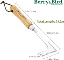 Berry&Bird Crack Weeder, Crevice Weeding Tool, 11.2" Stainless Steel Manual Weeder, L-Shaped Side-Walk Puller Spatula, Grass Cutter Knife, Weeding Sickle for Garden Lawn Yard Patio Terrace Paving Moss by GreenHaven Gardens