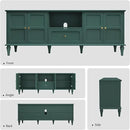ARTPOWER 67'' Mid-Century Modern TV Stand with Storage Drawer and Doors, Long TV Stand with Adjustable Shelves for 75 Inch TV for Living Room, Bedroom, Green by CozyNest Decor