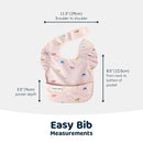 Tiny Twinkle Mess-Proof Baby Bib - Waterproof Bib for Baby Girl - Machine Washable - Adjustable Closure - PVC, BPA, & Phthalate Free - Great for Travel - Baby Food Bibs (3 Pack, Unicorn Set) by TinyTreasures Baby Boutique