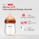 Thyseed Glass Natural Anti-Colic Baby Bottles | Newborn Breast Like Nursing Bottle for Breastfed Babies with Nipple(0-1 Months),5oz,1pack by TinyTreasures Baby Boutique