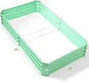 Land Guard 6×3×1ft Galvanized Metal Raised Garden Bed, Metal Planter Kit Box Outdoor for Deep-Rooted Vegetables, Flowers, Green and Herbs (Lime Green)… by CozyNest Decor