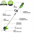 Greenworks 40V 12-Inch Cordless String Trimmer, Battery and Charger Not Included, BST4000 by GreenHaven Gardens