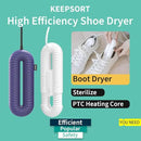 Boot Dryer Shoe dryer with 1532 heat dissipation holes 360° drying foot dryer eliminates bad odors 3 Timing by CozyNest Decor