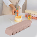 Silicone Freezer Trays with Lid,2ea 1oz 6 Section-Leak Proof Silicone Freezer molds for Homemade Baby Food Breastmilk, Purees, Vegetables, Fruit, Baby Food Jars Ice Tray with Lid BPA Free Brown by TinyTreasures Baby Boutique