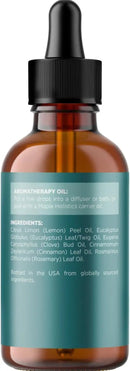 Thieves Myth Pure Essential Oil Blend - Purification Essential Oil Blend for Diffuser of Undiluted Cinnamon Eucalyptus Lemon Rosemary and Clove - Cleansing Aromatherapy Diffuser Oil 2oz by CozyNest Decor