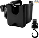 Accmor Stroller Cup Holder with Hook, Bike Cup Holder, Universal Cup Holder for Uppababy Nuna Doona Strollers, 2-in-1 Cup Phone Holder for Stroller, Bike, Wheelchair, Walker, Scooter by TinyTreasures Baby Boutique