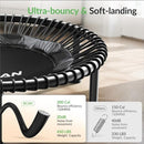 BCAN 40"/48" Mini Rebounder Trampoline for Adults with Bar, 450/550LBS Fitness Trampoline with Bungees, Adjustable Handle, Stable & Quiet, Indoor Outdoor, Whole-Body Workout & Relaxation at Home by TinyTreasures Baby Boutique