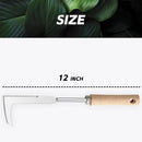 Japanese Crack Weeder Sickle Garden Tool Crevice Weeding Tool, L-Shape Manual Weeder Gardening Tool Crack Sickle, Grass Cutter Knife, for Sidewalk, Driveway and Garden (Weeder Puller) by GreenHaven Gardens