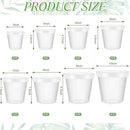 Vesici Large Size Clear Nursery Pots Variety Pack Plant Pots with Drainage Holes Planters for Indoor Plants Flexible Transparent Plastic Plant Bottle Succulents(24 Pcs,3/4/5/6/7/8/9/10 Inch) by GreenHaven Gardens