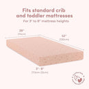 Sweety Fox 2-Pack Cotton Jersey Crib Sheets – Soft Fitted Sheets for Boys and Girls, Mini Crib Sheets, Toddler Bed Sheets (Dragonfly) by TinyTreasures Baby Boutique