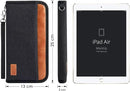 Real Leather Wallet RFID Family Passport Holder Waterproof Travel Essentials (Black) by TinyTreasures Baby Boutique