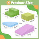 6-Piece Foam Climbing Blocks for Toddlers: Baby Foam Climbing Gym PU Leather Colorful Indoor Toy Building Blocks by TinyTreasures Baby Boutique