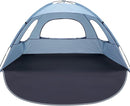 WhiteFang Beach Tent Anti-UV Portable Sun Shade Shelter for 3/4/6/8 Person, Extendable Floor with 3 Ventilating Mesh Windows Plus Carrying Bag, Stakes and Guy Lines by TinyTreasures Baby Boutique