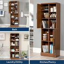 Sauder HomePlus Multi-Room Storage Cabinet with Adjustable Shelves and Door Positioning, Kitchen Laundry Bathroom Pantry Storage Cabinet, in Sienna Oak Finish by CozyNest Decor