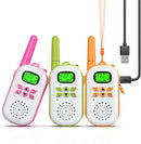 Walkie Talkies for Kids Rechargeable,Toys for Boys and Girls Ages 3-12, 3 Pack Long Range 2-Way Radios, Birthday Gifts,Christmas Stockings, Outdoor Play, Family Games, Hiking Camping Gear by TinyTreasures Baby Boutique