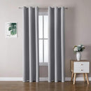 ChrisDowa Blackout Curtains 78 inches Long for Bedroom - 2 Panels Set Grommet Thermal Insulated Room Darkening Curtains for Living Room (Light Grey, 42 x 78 Inch) by CozyNest Decor