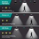 Solar Lights Outdoor - 3000LM 188 LED Motion Sensor Outdoor Lights, 4 Heads IP65 Waterproof Powered Security Flood Lights, 270°Wide Lighting Angle Wall Light with Sensors for Backyard (4 Pack) by GreenHaven Gardens