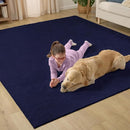 GORILLA GRIP Ultra Soft Washable Area Rug, Stain and Slip Resistant Plush Thick Carpet for Bedroom Living Room, No Shed Floor Rugs, Pet Friendly, Dorm Essentials, Kids Nursery Home Decor 3x2 Navy Blue by TinyTreasures Baby Boutique