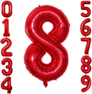 GOER 2 Pcs 42 Inch Red Foil Balloons Number 8,Huge Number Balloons for 8th 88th Birthday Party Supplies Anniversary Decorations by TinyTreasures Baby Boutique