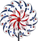 DREAMYSOUL Large Wind Spinners 20" Dia, Metal Patriotic Wind Sculpture Spinner Yard Art for Outdoor Garden Patio Decor by GreenHaven Gardens