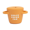 Snack Cups for Toddlers by Bella Tunno, Silicone Spill Proof Food Container with Lid, Babies & Kids 6-12 Months, Snack Super Fan by TinyTreasures Baby Boutique