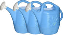PMU 2 Gallon Watering Can - Garden Watering Can for Indoor & Outdoor Plants - Plastic Water Can with Detachable Sprinkler Head - Large Water Pot, Made in USA - Blue Pkg/3 by GreenHaven Gardens