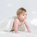 EMME Muslin Baby Blankets 100% Cotton 4-Layer Swaddle 40"x50" Lightweight Soft Breathable for Toddler, Infant, Newborn All Season Gauze Blanket, White by CozyNest Decor