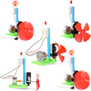 5 Bulk STEM Generator Kits for Kids, DC Motor Science Experiments, Engineering Building Projects Activities STEAM Toys, Class Educational Learning Classroom Activity, Free Energy Hand Generators Kit by TinyTreasures Baby Boutique