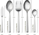 Alata Cube 65-Piece Forged Stainless Steel Flatware Set Cutlery Set with Utensil-Serving Set, Silverware Set Service for 12, Mirror Finish, Dishwasher Safe by CozyNest Decor