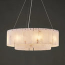 Alabaster Chandeliers D23in Round Chandeliers for Dining Room Small Chandelier Light Fixture for Kitchen Living Room Foyer Entryway Hallway by CozyNest Decor