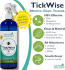 3 Moms Organics TickWise | 16oz Extra Strength, DEET- Free, Tick and Insect Repellent | Plant Based Essential Oils and All Natural Ingredients | Safe for Kids, Adults, Dogs and Horses by TinyTreasures Baby Boutique