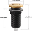 RQYEKDO Garbage Disposal 2.5" Air Switch Kitchen Sink Top Long Stainless Steel Polished Nickel Long for Food and Waste Disposal On/Off Air Button Parts Gold by CozyNest Decor