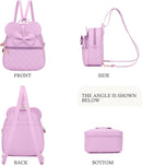 KL928 Girls Bowknot Polka Dot Cute Mini Backpack Small Daypacks Convertible Shoulder Bag Purse for Women by TinyTreasures Baby Boutique