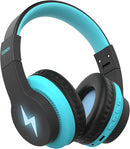 seenda Kids Bluetooth Headphones Boys, Kids Wireless Headphones with 85/94dB Volume Limited, 45H Playtime, 3 Lighting Modes, Built-in Mic, Over Ear Headset with Aux Cord for iPad/Tablet/Travel/School by TinyTreasures Baby Boutique
