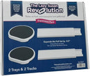 Expansion Pack - Dark Gray - 2 Straight Tracks and 2 Trays. Does not Work Without the Lazy Susan Revolution Full Set (Sold Separately). by CozyNest Decor