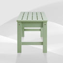 Psilvam Outdoor Bench, Two Person Poly Lumber Porch Bench, Weatherproof Garden Bench That Never Rot and Fade, All-Weather Patio Bench Suit for Garden, Porch, and Park (Green) by GreenHaven Gardens