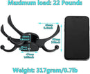 Swivel Coat Hook 2 Pack Heavy Duty Space Saving Towel Rope Hook Wall Mount Triple Swing Arms for RV Bathroom Kitchen Garage,Matt Black by CozyNest Decor