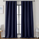 Simplebrand Ava Navy Blue Blackout Curtains for Bedroom 96 Inches Long 2 Panels, Solid Thermal Insulated, Energy Saving Living Room Window Treatment Curtains Blackout Drapes, W50 x L96 Inch, Navy Blue by TinyTreasures Baby Boutique