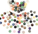 8mm Natural Round Stone Beads About 480pcs Genuine Real Healing Crystal Stones Beading Loose Gemstone DIY for Bracelet Jewelry Making Kit(24 Color A) by TinyTreasures Baby Boutique